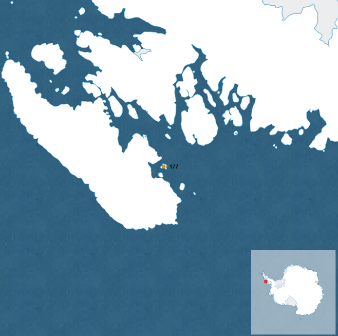 ZAEP Isla Adelaida [Mapa: Secretaría del Tratado Antártico]