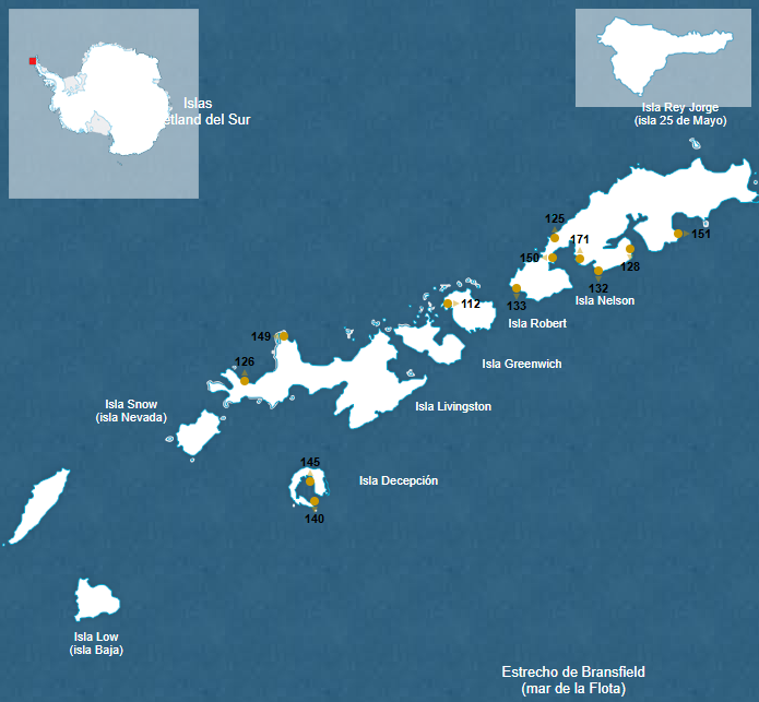 ZAEP Islas Shetland del Sur [Mapa: Secretaría del Tratado Antártico]
